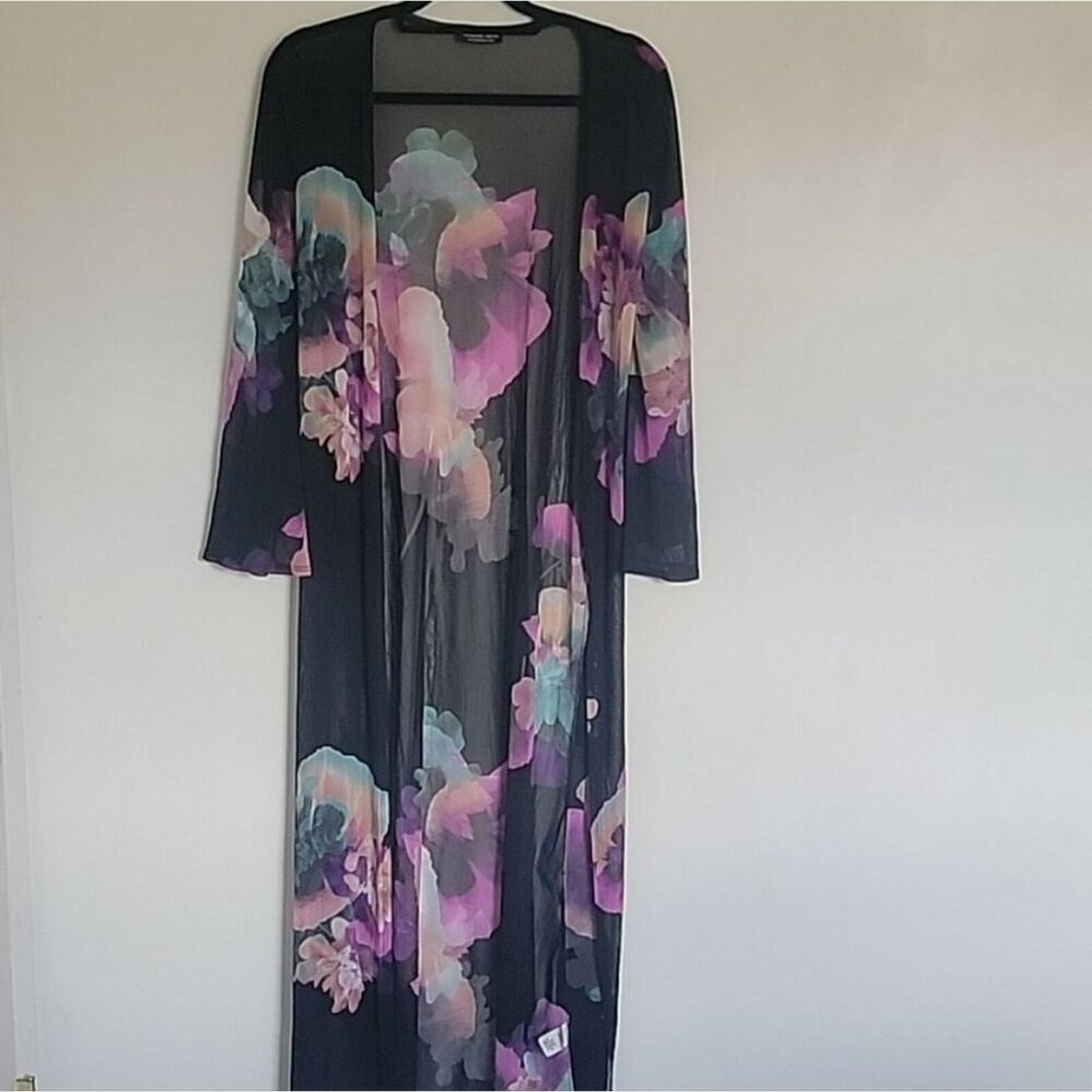 Fashion Nova Purple and Black Swimsuit Coverup Size XS